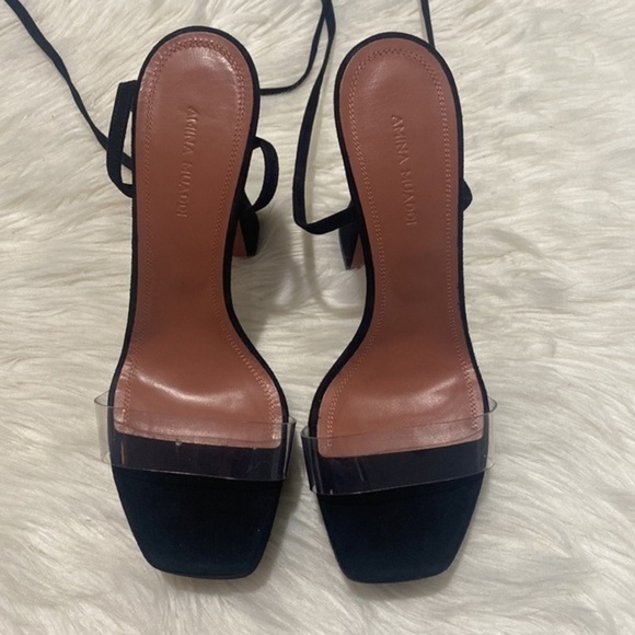 Amina Muaddi Sita ankle tie platform sandal size 38.5EU - Picture 5 of 13